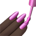 💅🏿 nail polish: dark skin tone display on Apple